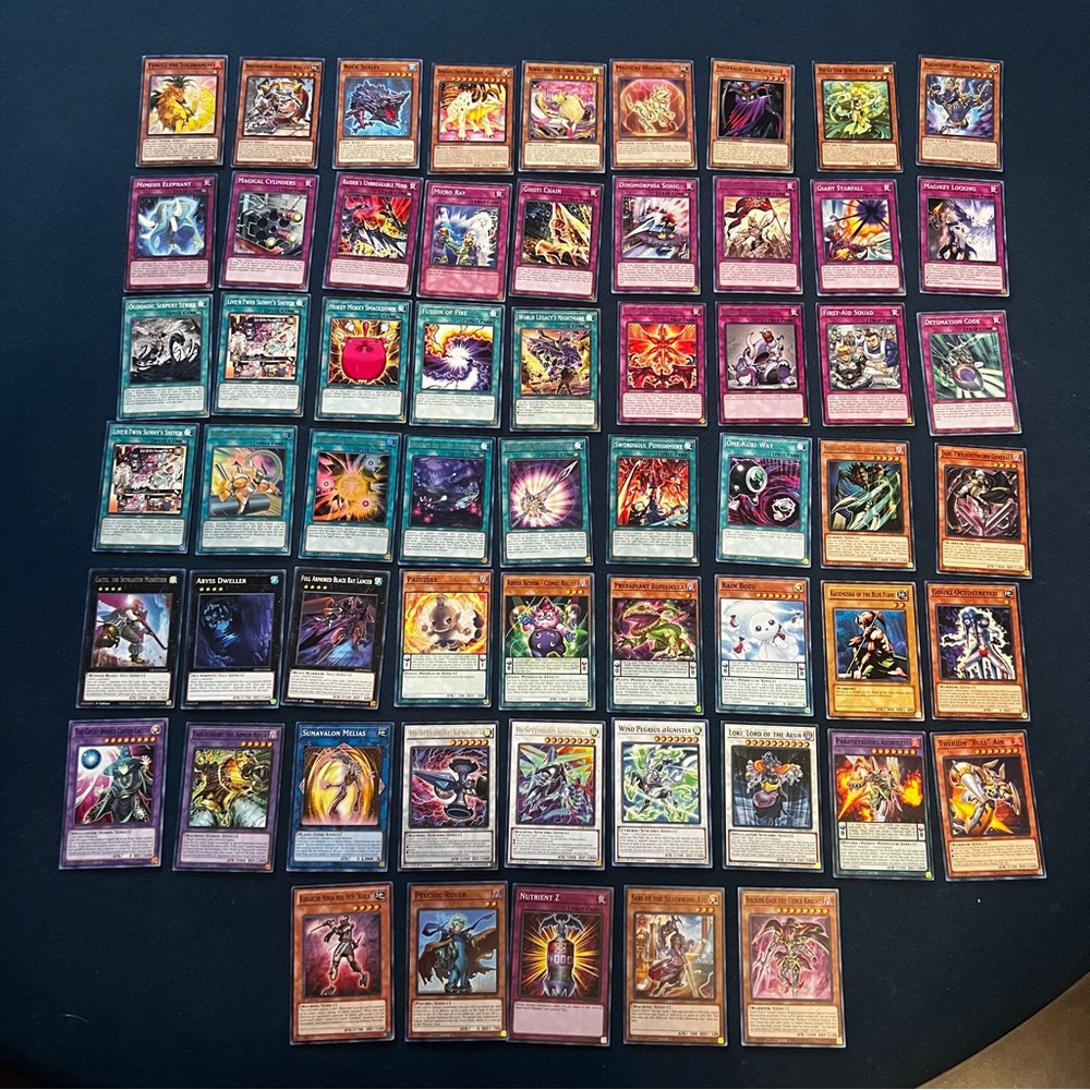 Yu-Gi-Oh Mixed  card lot- 59 cards total